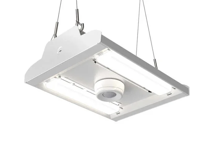 GE ABV402448W1QV41BQWHTEE201PK ABV4 High Bay 120-277V 24000Lm 4000K 120 Degree No Lens 0 10V Dimming Y Cable/Hook 5 Foot 12 Foot Black Cord No Plug White 20W Emergency (93307281)