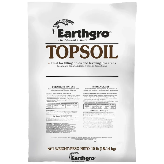 General Purpose Topsoil, 40 Pounds, Premium Quality for Gardening and Landscaping