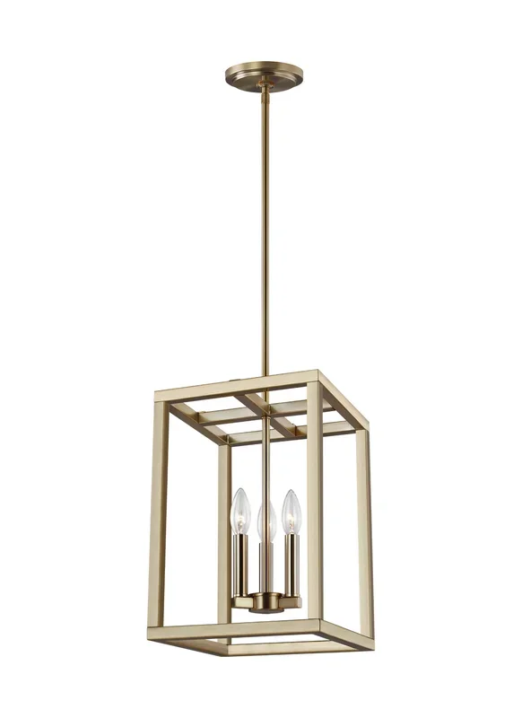 Generation Lighting – 5134503EN-848 – Three Light Hall / Foyer – Moffet Street – Satin Brass