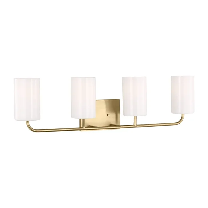 Generation Lighting – GLV1004SB – Four Light Vanity – Rhett – Satin Bronze