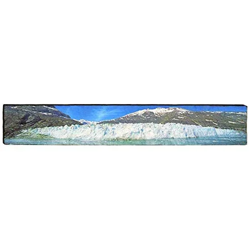 Glacier Alaska Home Decor Art Print on Real Wood