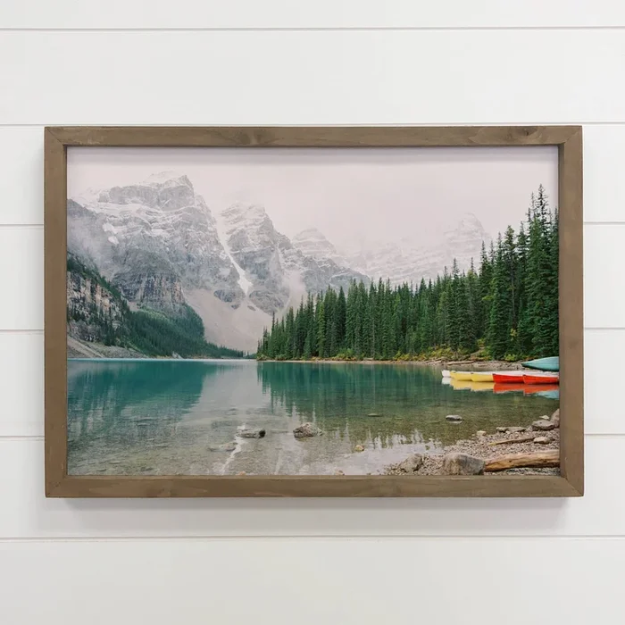 Glacier National Park Lake – Framed Nature Photography