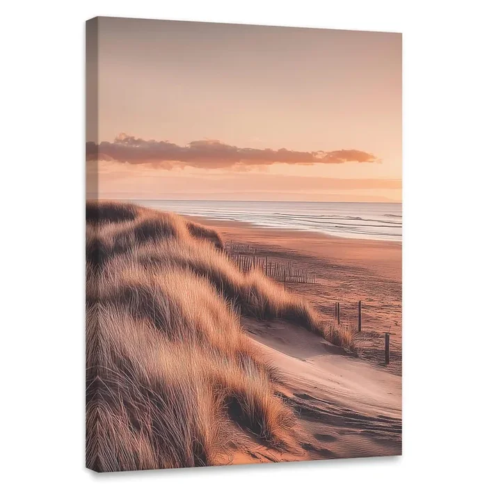 Golden Dune Coastline Canvas Wall Art