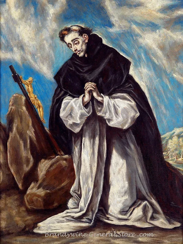 Greco El – St. Dominic in Prayer Religious art print
