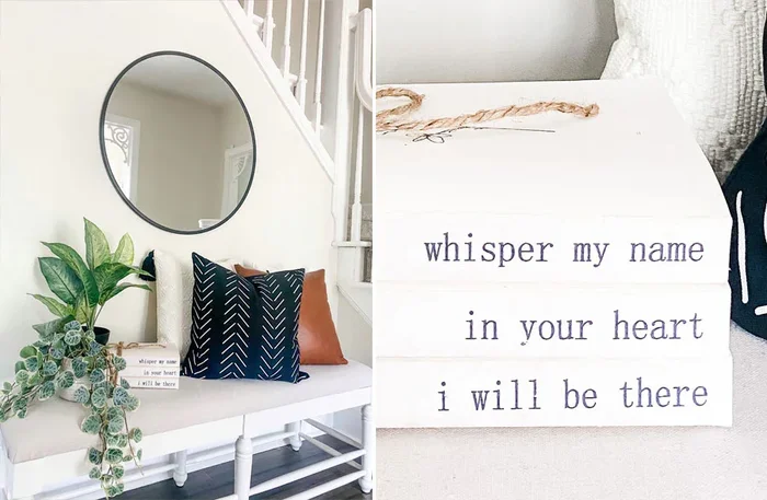 Hand Stamped Whisper My Name Book Set – Decor Steals