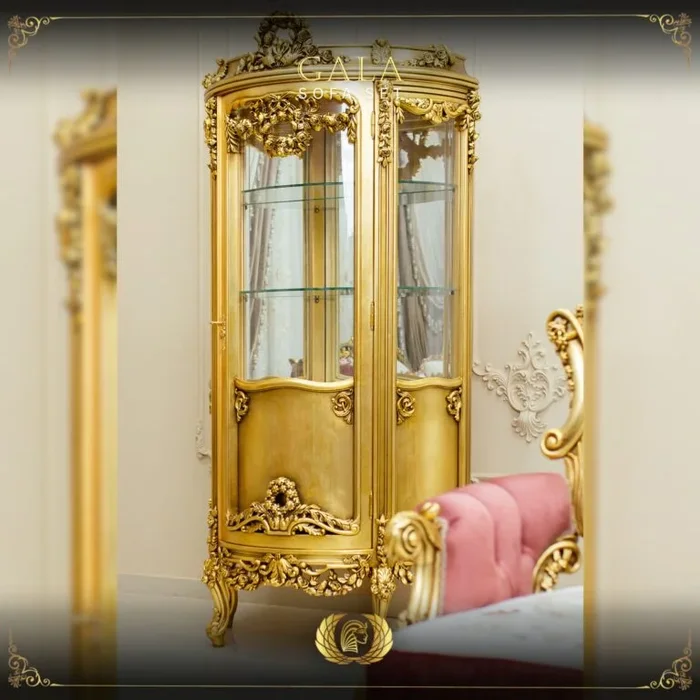 Handmade Gold Peach Vitrine