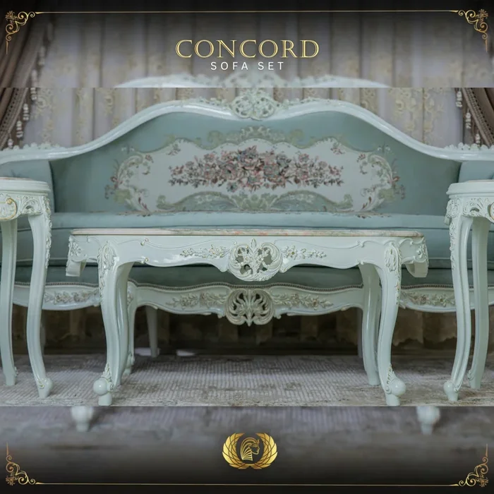 Handmade Pearl Mint Green Concord Coffee Table