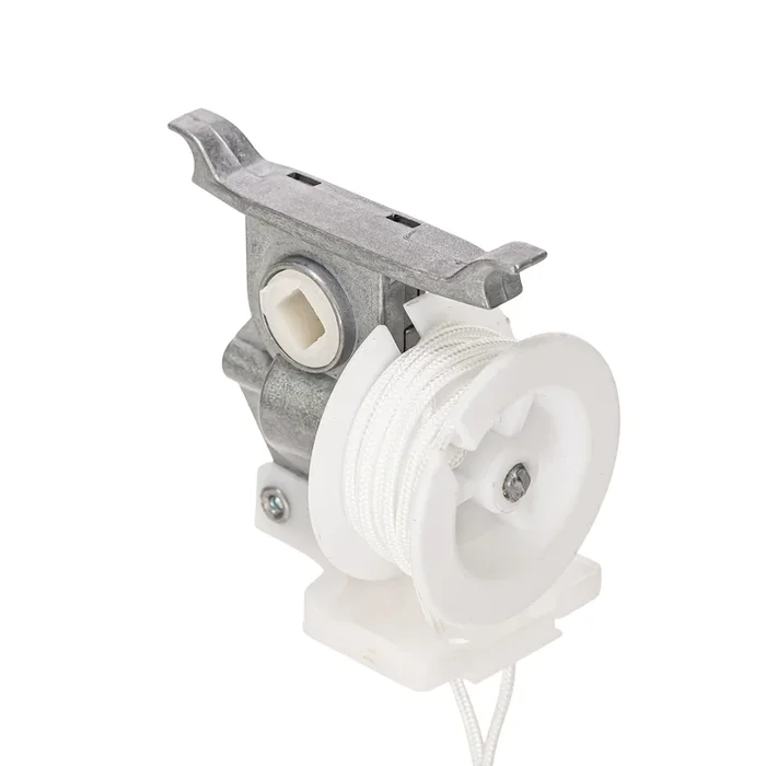 High Profile Cord Tilt Mechanism with 1/4″ Square Hole for Horizontal Blinds – White Cord