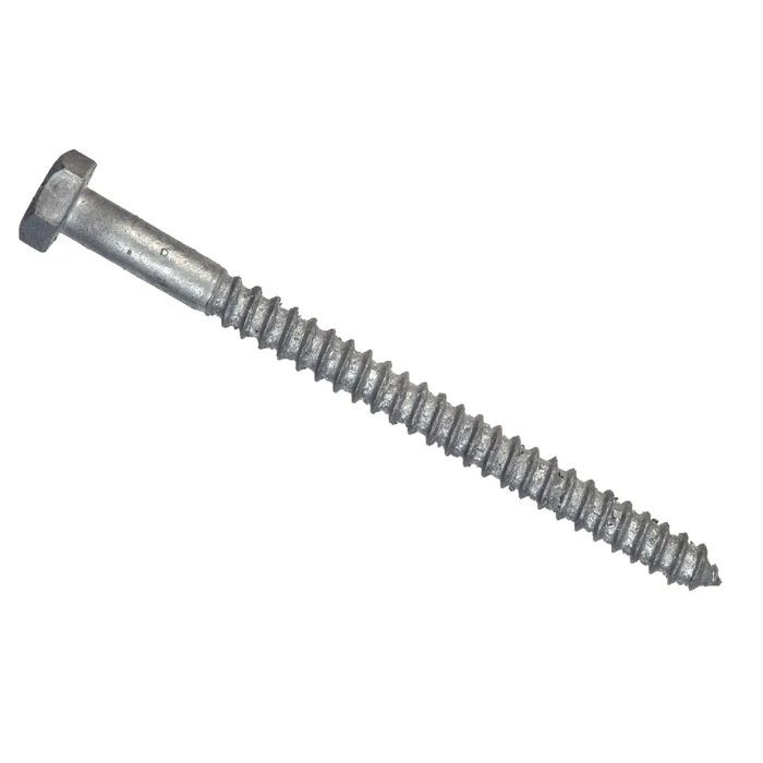HILLMAN 5/16 in. X 1-1/2 in. L Hex Hot Dipped Galvanized Steel Lag Screw 100 pk