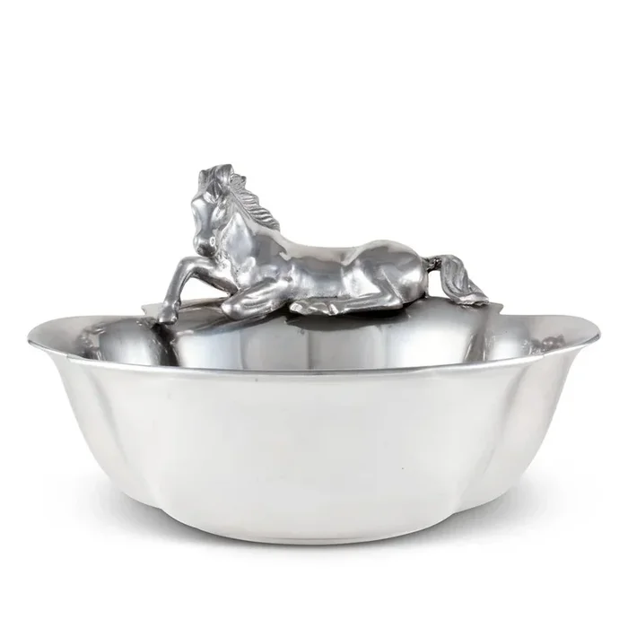 Horse 12.5″ Bowl by Arthur Court Designs
