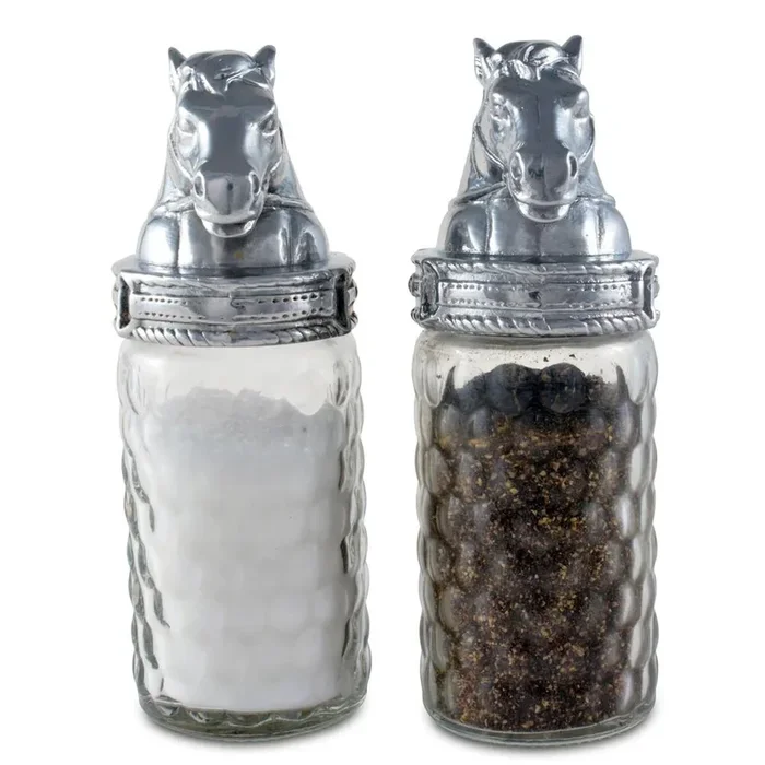 Horse Salt & Pepper Set by Arthur Court Designs
