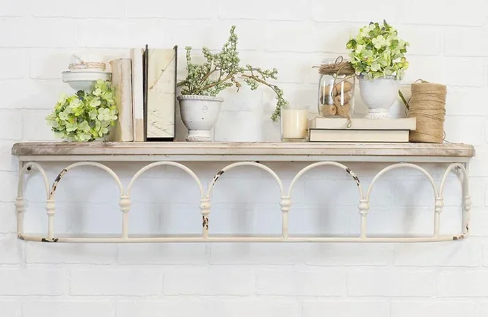 *HUGE* Delicate Metal Detailed Shelf – Decor Steals
