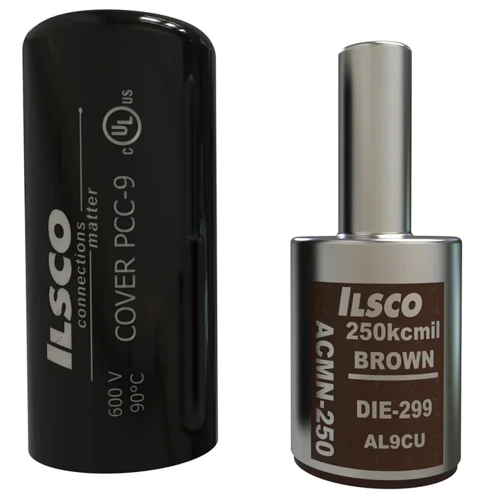 ILSCO Aluminum Compression Pigtail Adaptor Conductor Size 1 Tin Plated cULus (ACMN-1)