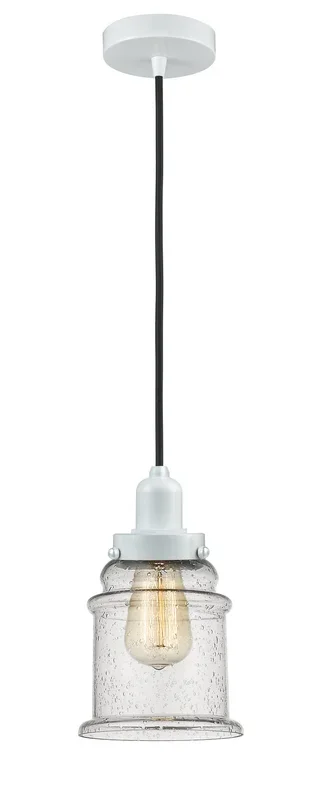 Innovations – 100W-10BK-0H-W-G184 – One Light Mini Pendant – Whitney – White
