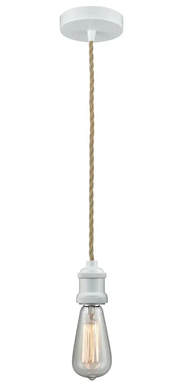 Innovations – 100W-10RE-1W – One Light Mini Pendant – Edison – White