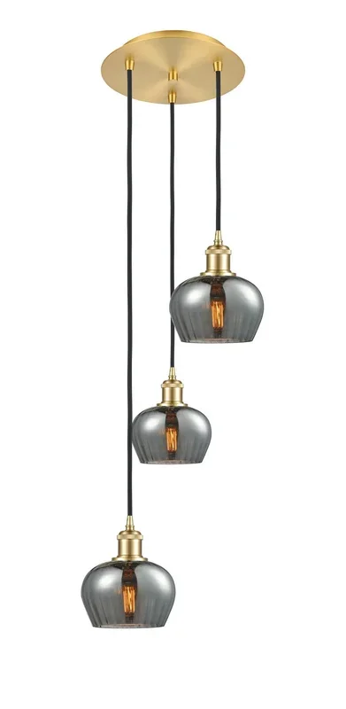 Innovations – 113B-3P-SG-G93 – LED Pendant – Ballston – Satin Gold