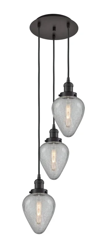 Innovations – 113F-3P-OB-G165 – Three Light Pendant – Franklin Restoration – Oil Rubbed Bronze