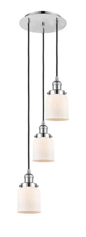Innovations – 113F-3P-PC-G51 – Three Light Pendant – Franklin Restoration – Polished Chrome
