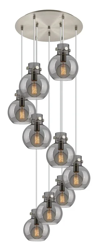 Innovations – 119-410-1PS-SN-G410-8SM – Eight Light Pendant – Newton – Brushed Satin Nickel