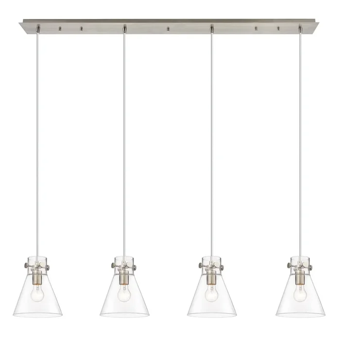 Innovations – 124-410-1PS-SN-G411-8CL – Three Light Linear Pendant – Downtown Urban – Brushed Satin Nickel