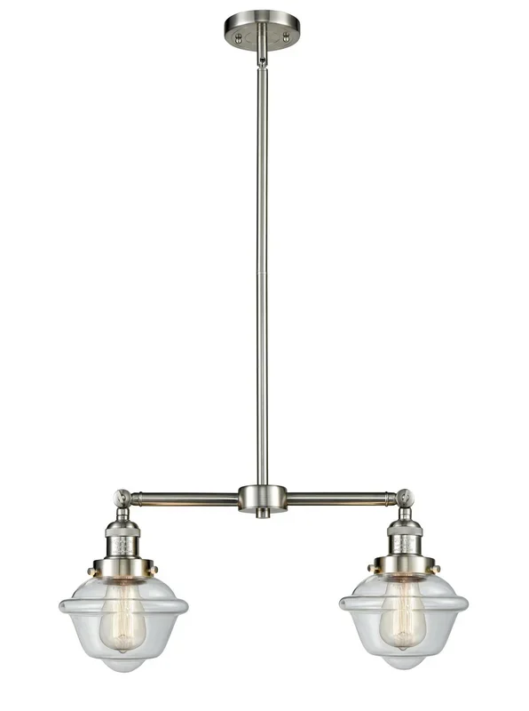 Innovations – 209-SN-G532 – Two Light Island Pendant – Franklin Restoration – Brushed Satin Nickel – 209SNG532