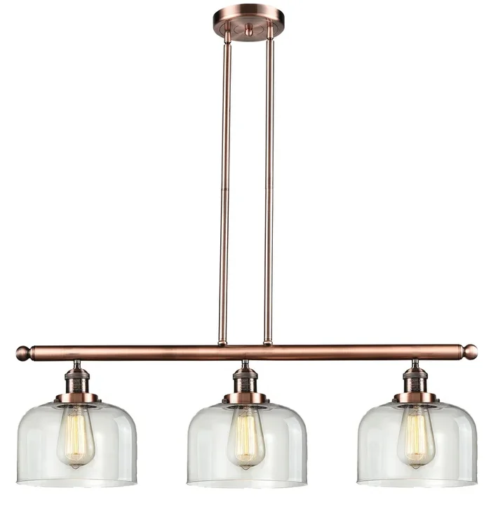 Innovations – 213-AC-G72 – Three Light Island Pendant – Franklin Restoration – Antique Copper – 213ACG72