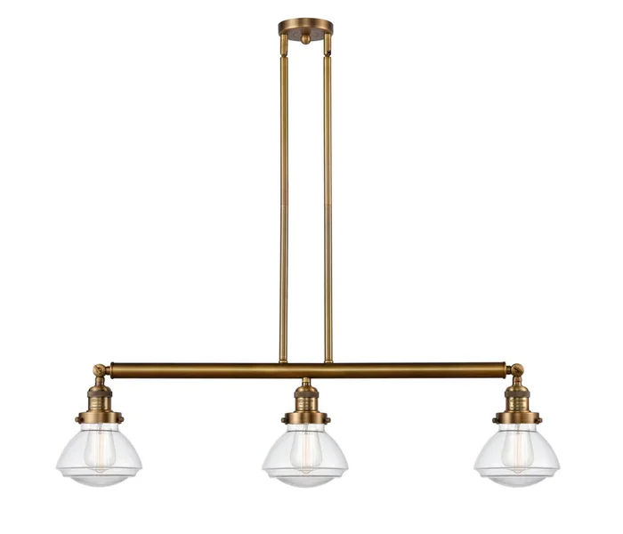 Innovations – 213-BB-G322-LED – LED Island Pendant – Franklin Restoration – Brushed Brass – 213BBG322LED