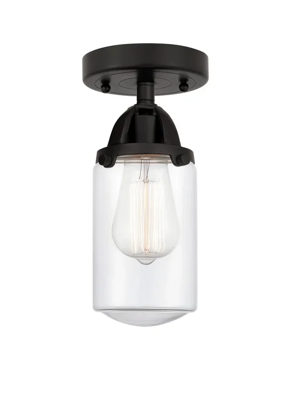 Innovations – 288-1C-BK-G312-LED – LED Semi-Flush Mount – Nouveau 2 – Matte Black – 2881CBKG312LED