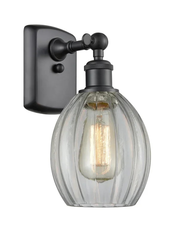 Innovations – 516-1W-BK-G82 – One Light Wall Sconce – Ballston – Matte Black – 5161WBKG82