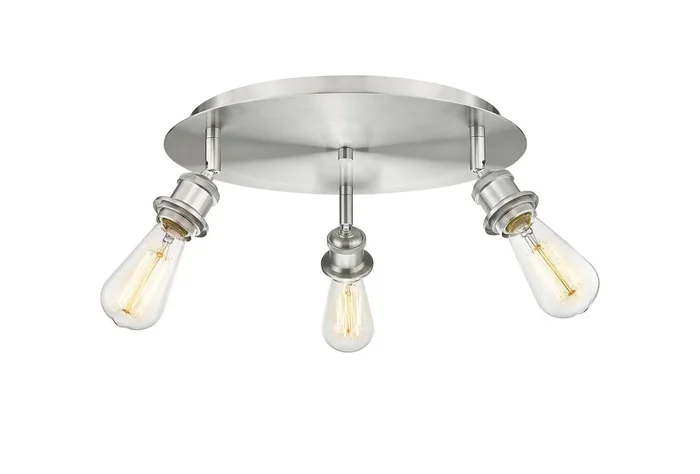 Innovations – 516-3C-SN – Three Light Flush Mount – Ballston – Satin Nickel – 5163CSN