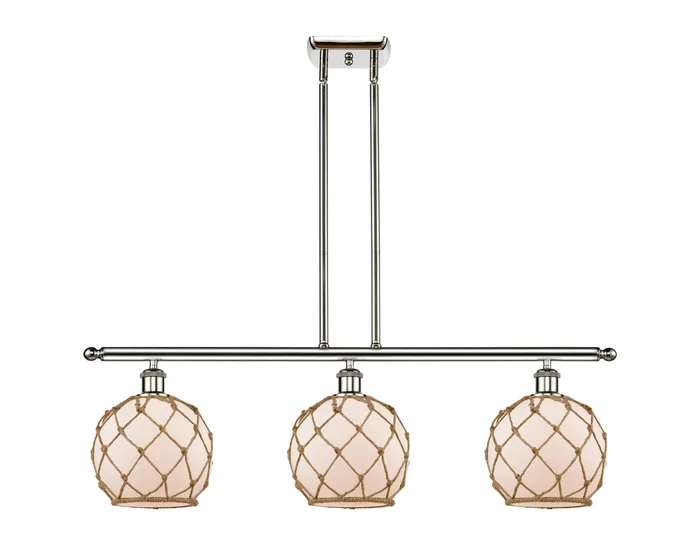 Innovations – 516-3I-PN-G121-8RB-LED – LED Island Pendant – Ballston – Polished Nickel – 5163IPNG1218RBLED
