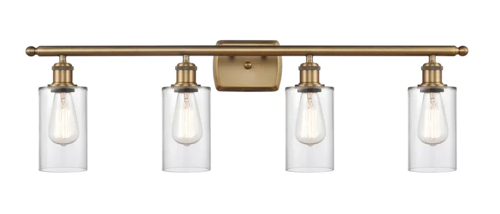 Innovations – 516-4W-BB-G802 – Four Light Bath Vanity – Ballston – Brushed Brass – 5164WBBG802