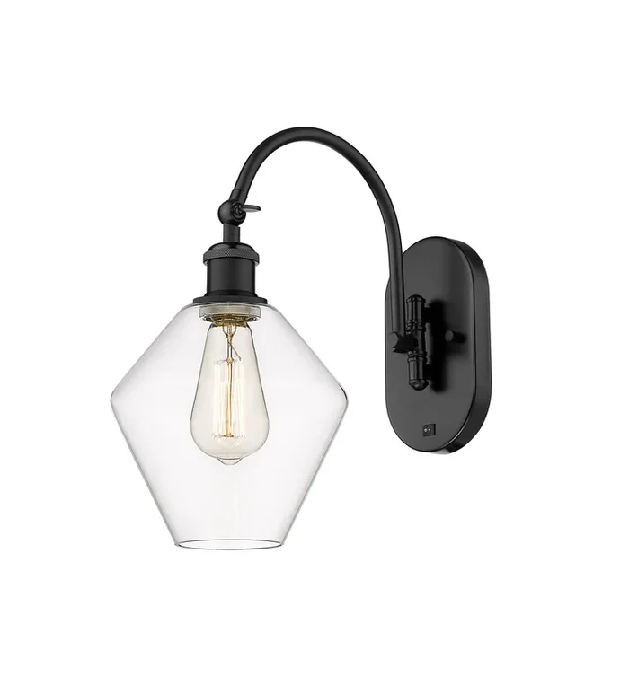 Innovations – 518-1W-BK-G652-8 – One Light Wall Sconce – Ballston – Matte Black – 5181WBKG6528