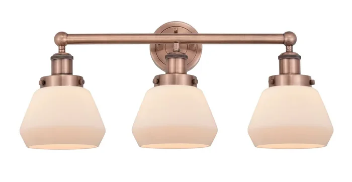 Innovations – 616-3W-AC-G171 – Three Light Bath Vanity – Edison – Antique Copper – 6163WACG171