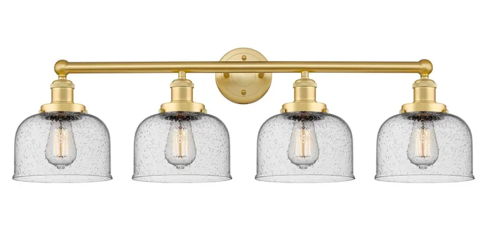 Innovations – 616-4W-SG-G74 – Four Light Bath Vanity – Edison – Satin Gold – 6164WSGG74