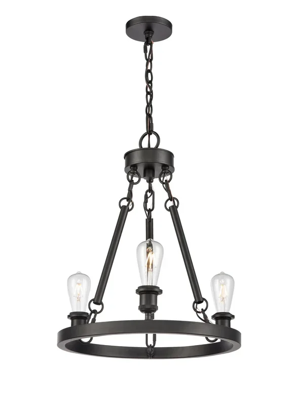 Innovations – 820-BK-LED – LED Chandelier – Ballston – Matte Black – 820BKLED