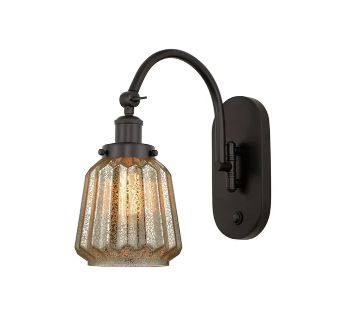 Innovations – 918-1W-OB-G146 – One Light Wall Sconce – Franklin Restoration – Oil Rubbed Bronze – 9181WOBG146