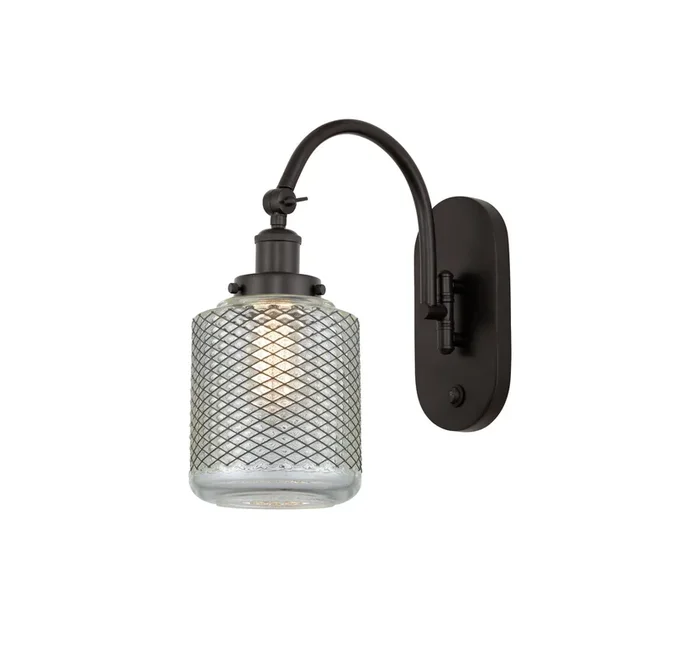 Innovations – 918-1W-OB-G262 – One Light Wall Sconce – Franklin Restoration – Oil Rubbed Bronze – 9181WOBG262