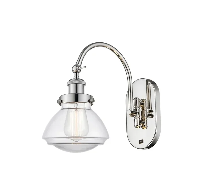 Innovations – 918-1W-PN-G322 – One Light Wall Sconce – Franklin Restoration – Polished Nickel – 9181WPNG322