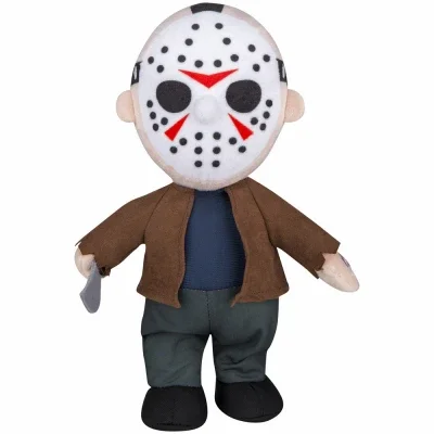 Jason Voorhees Animated Musical Halloween Plush Decoration, 11 Inch Tall