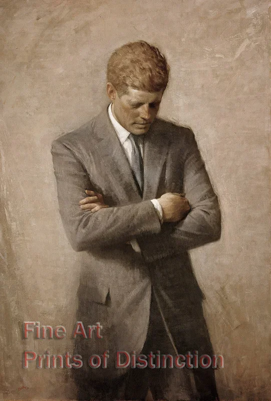 Kennedy, John Fitzgerald Portrait by Aaron Shikler Art Print