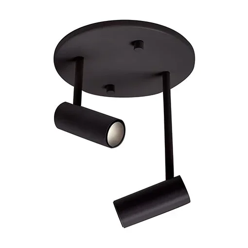 Kuzco Lighting – LED Semi-Flush Mount – Downey – SF15002BK