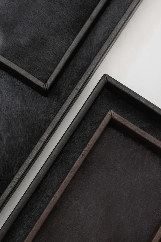 Lamb, Leather & Fur Tray