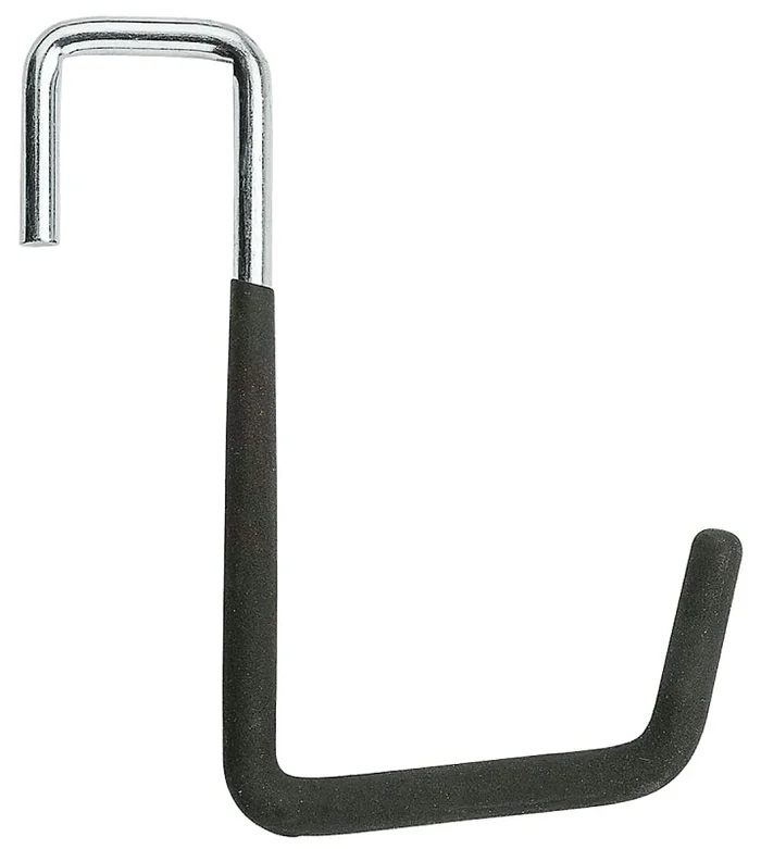 Large Rafter Storage Hook, Black Vinyl Coated, 6 In.