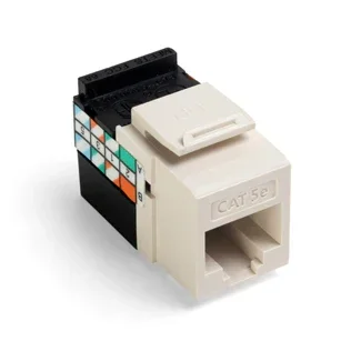 Leviton GigaMax CAT5e QuickPort Connector Light Almond (5G108-RT5)