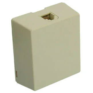 Leviton Type 625A2 Surface Mount Jack 6P6C Screw Terminal Ivory (4625A-26I)
