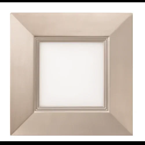 Lithonia 4 Inch Wafer-Thin LED Downlight Square Smooth LED 3000K Brushed Nickel (WF4 Square LED 3000K BN M6)