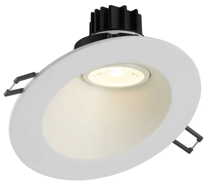 Lotus LED Lights 3 Inch Round Regressed Gimbal 7.5W LED 3500K Black 38 Degree 620Lm Type IC Airtight Wet Locations Energy Star 90 CRI (LRG3-35K-BK)