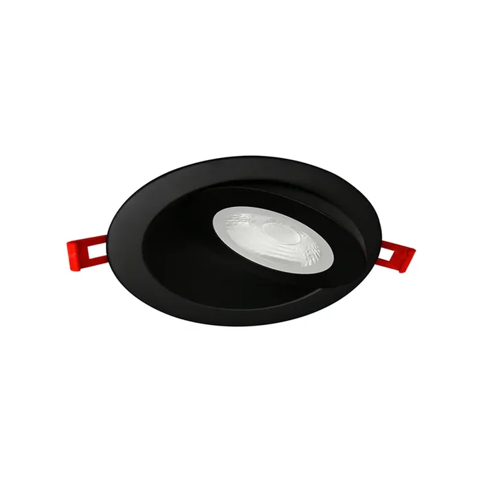 Lotus LED Lights 4 Inch Round Black Floating Gimbal RGB And Tunable White Smart WiFi Plus Bluetooth LED Air Tight (ADS4FGSTRGBCW-BK)