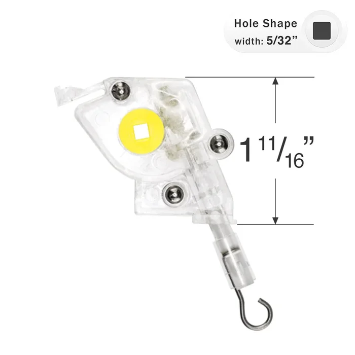 Low Profile Wand Tilt Mechanism with 5/32″ Square Hole for Horizontal Blinds